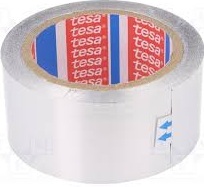 ruban aluminium Argent&eacute; adh&eacute;sif 50mmx50m